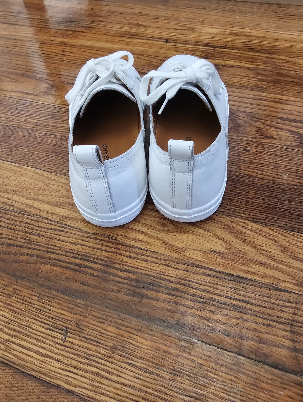 Lucky Brand White Low-Top Lace-Up Sneakers - Picture 6 of 8
